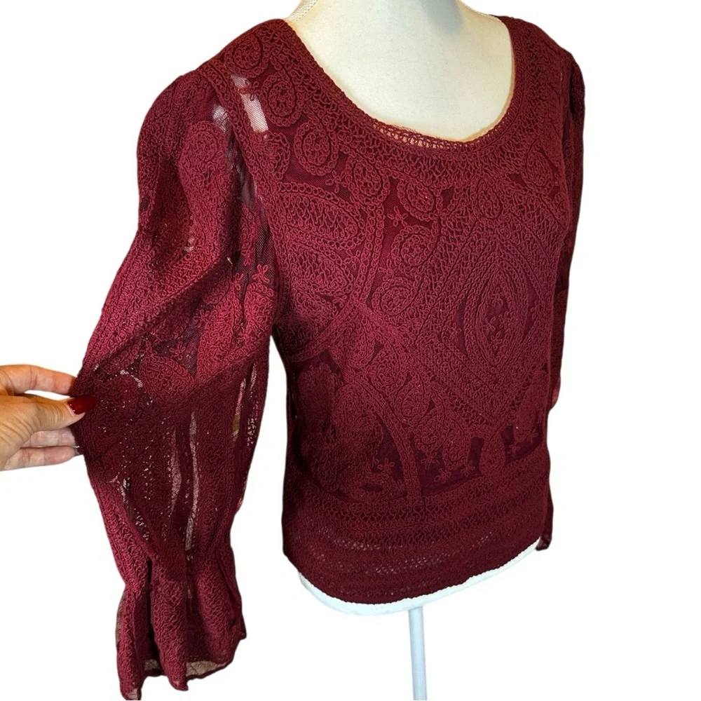Ultra Pink NWT Women's Lace Blouse